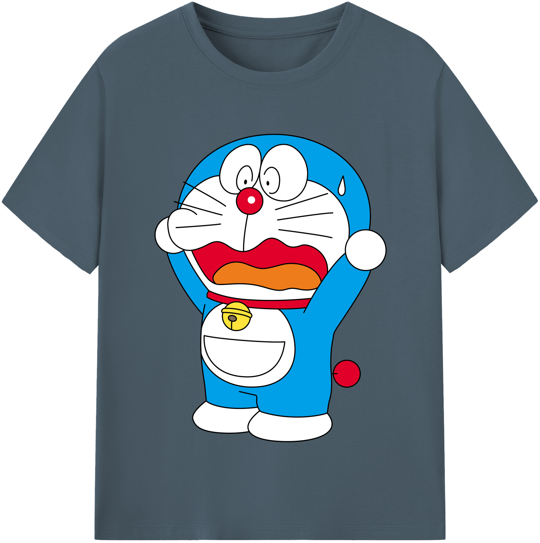 （画像用） ドラえもん Doraemon 綿100％半袖Tシャツ（フロントプリント）